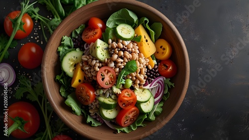 salad with vegetables