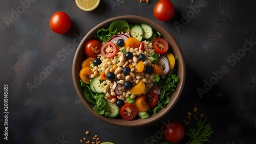 salad with vegetables
