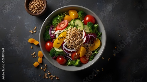 frying pan with vegetables