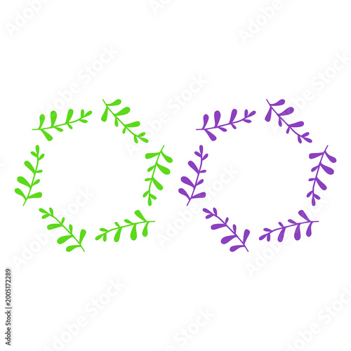 Green Leaves Sign Symbol Logo Vector