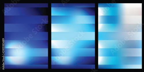 Abstract Blue Gradient Stripes Background
