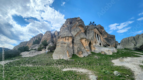 Photos Gerdekkaya Monumental Tomb in the Phrygian Valley, featuring a rock-cut Doric-st