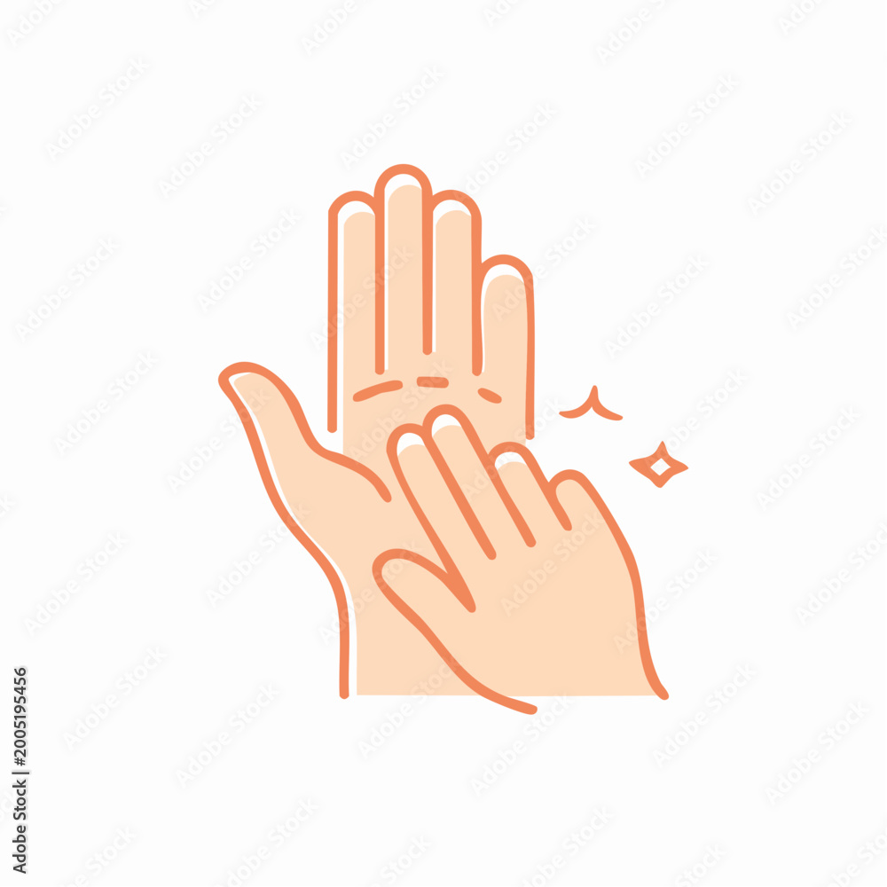 Obraz premium Hand washing icon