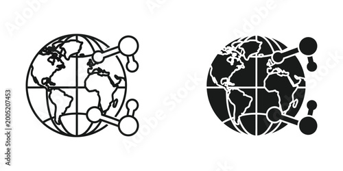 Canvastavla Contrast between global connectivity and isolation depicted through networked gl