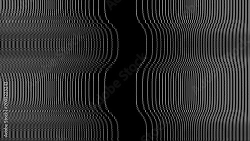 Принти на полотні Retro bad transmission effects.Vertical wavy modulation lines