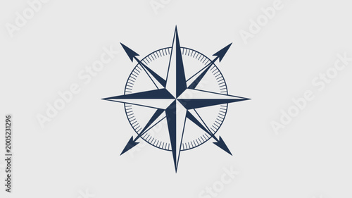 Circular compass with cardinal direction arrows – Ideal for strategic navigation, global positioning, or leadership guidance.