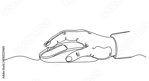 Hand holding scissors cutting paper