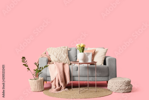 Interior of living room wit...