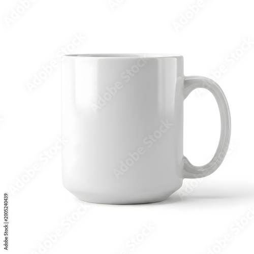 white cup isolated