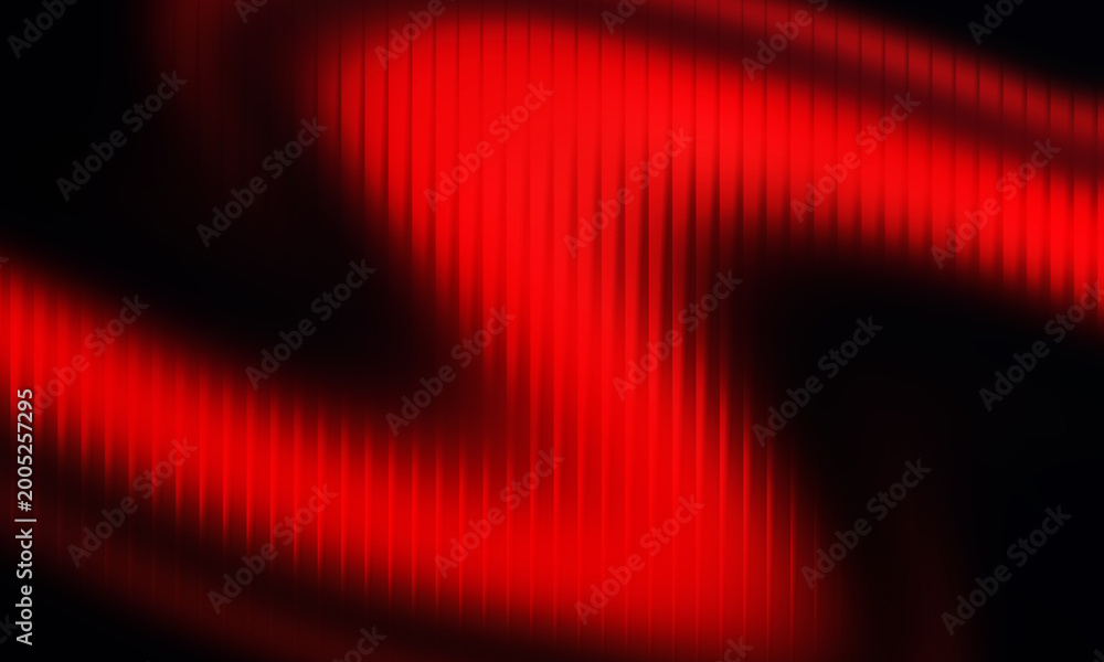 Naklejka premium Dark abstract red neon glass effect gradient waves background, web banner, backdrop, header, cover design