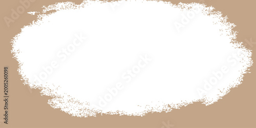 Grunge white circle on beige background vector illustration for design