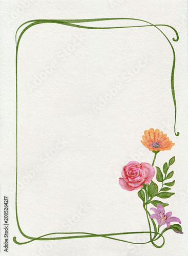 flower frame 030
