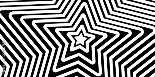 Foto Abstract pattern of black and white lines