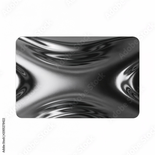 Modern blank credit card, minimal design, isolated on white background, high resolution