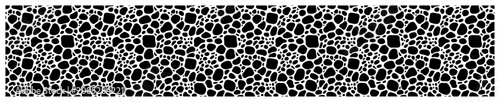 Fotografie Voronoi cellular pattern with organic bubble shapes in abstract graphic style