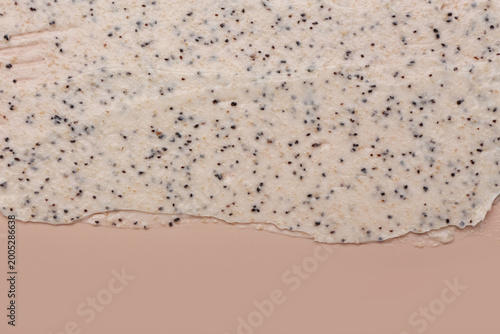 Sample of body scrub on bei...