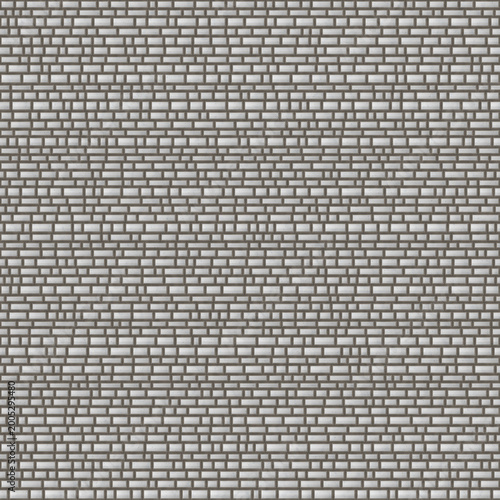 Obraz na plátně Ashlar coursed stone wall seamless loop