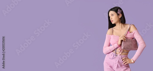 Beautiful young woman with ...