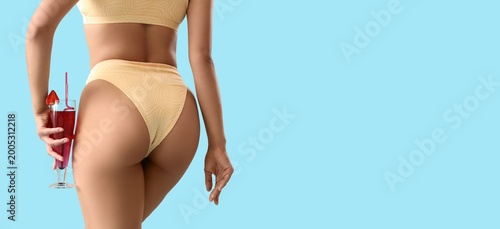 Attractive young woman in s...