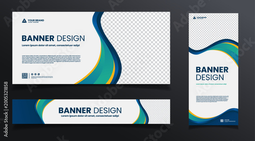 abstract background design banner template 