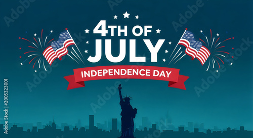American independence day celebration 4th of july fireworks statue of liberty