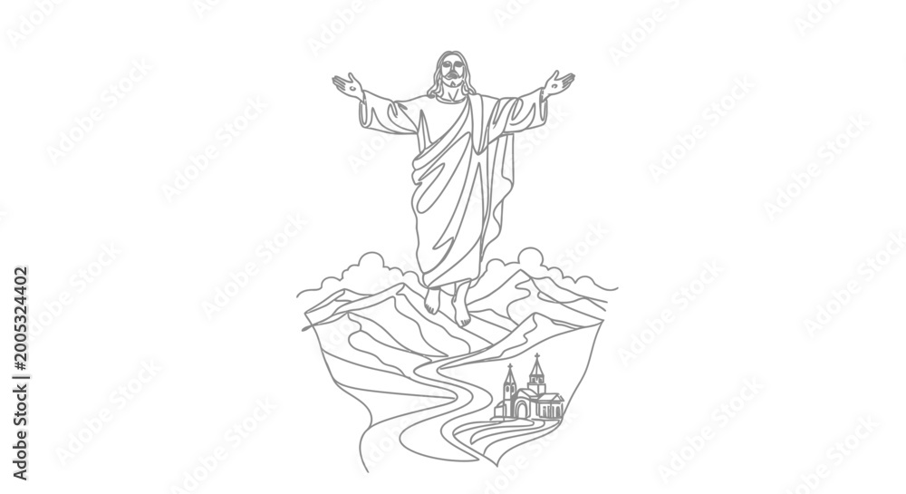 Obraz premium Jesus Christ statue Christ Redeemer Rio.