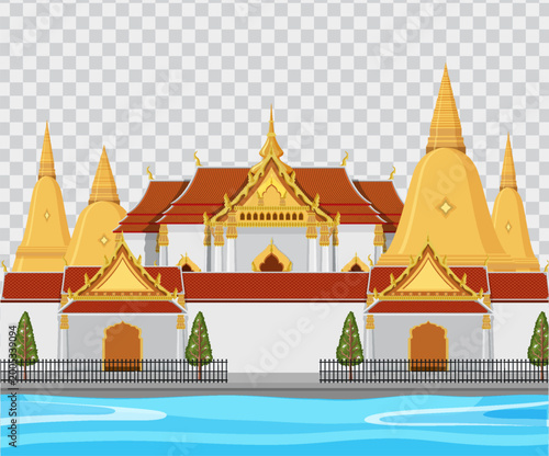 Thailand iconic tourism attraction background