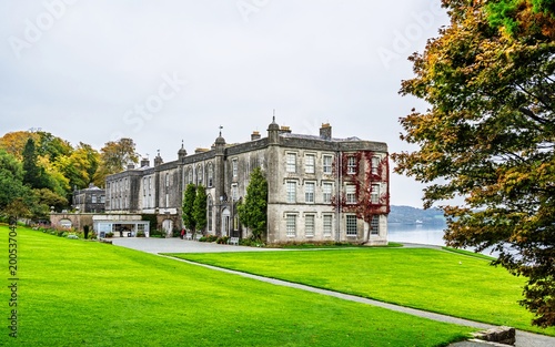 Autumn colors of Plas Newydd House and Gardens and Parkland, Llanfairpwllgwyngyll, Anglesey, Wales
