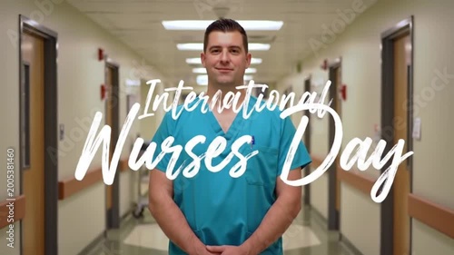Nurse, International Nurses Day, medical professional, healthcare worker, hospital corridor