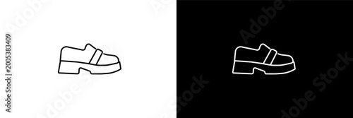 Photos loafer outline icons in clothes category