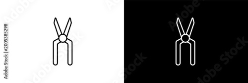 Foto clippers  outline icons in construction category