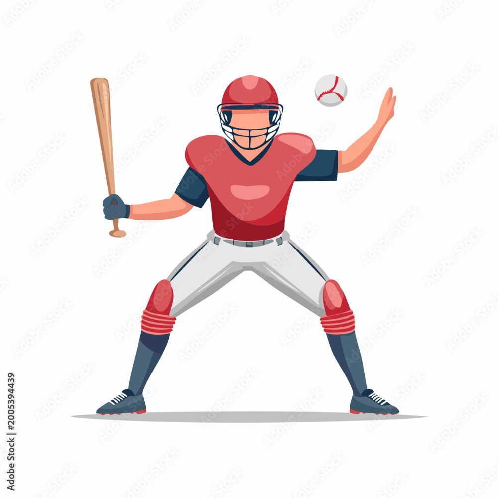 Obraz premium Baseball Player in Action