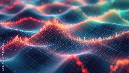 An abstract colorful fire background of technology space and light 