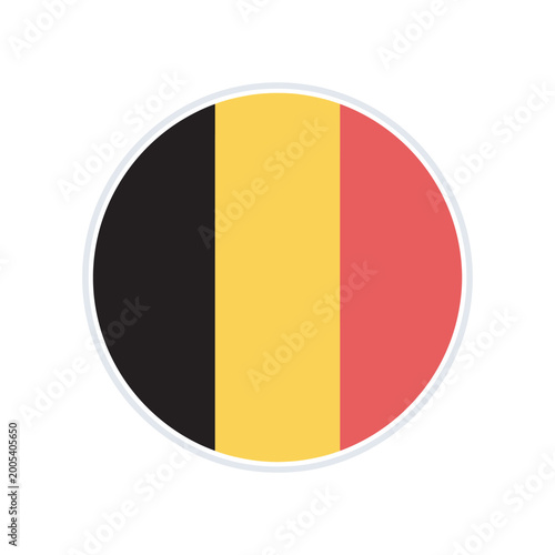 Belgium Flag Circular Vector Button Icon with Silver Border for European Identity and International Diplomacy Representation Free Download Belgium Flag Circular Vector Button Icon with Silver Border for European Identity and International Diplomacy Representation - GFXLoad