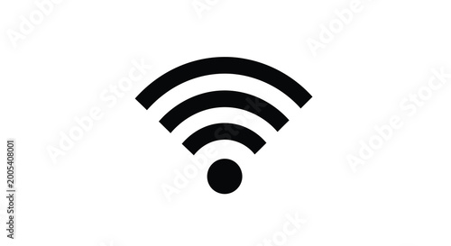 Photos Wifi signal icon black silhouette of wireless network symbol on a white backgrou