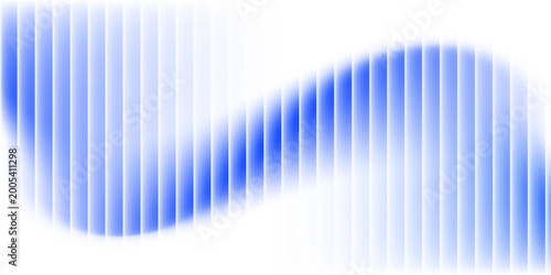 Foto Abstract vertical blue light bar pattern background with glowing cyan center, cr