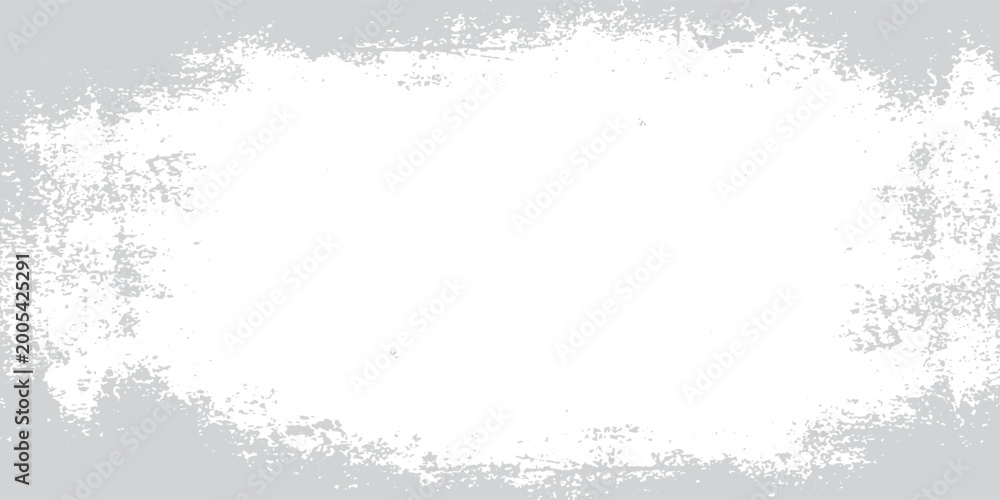 Fototapeta premium Abstract light gray grunge frame background with distressed white border and subtle grainy texture.