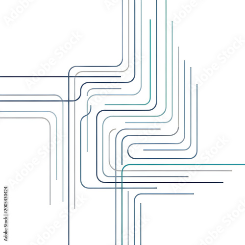Abstract intersecting lines with rounded corners abstract background abstract