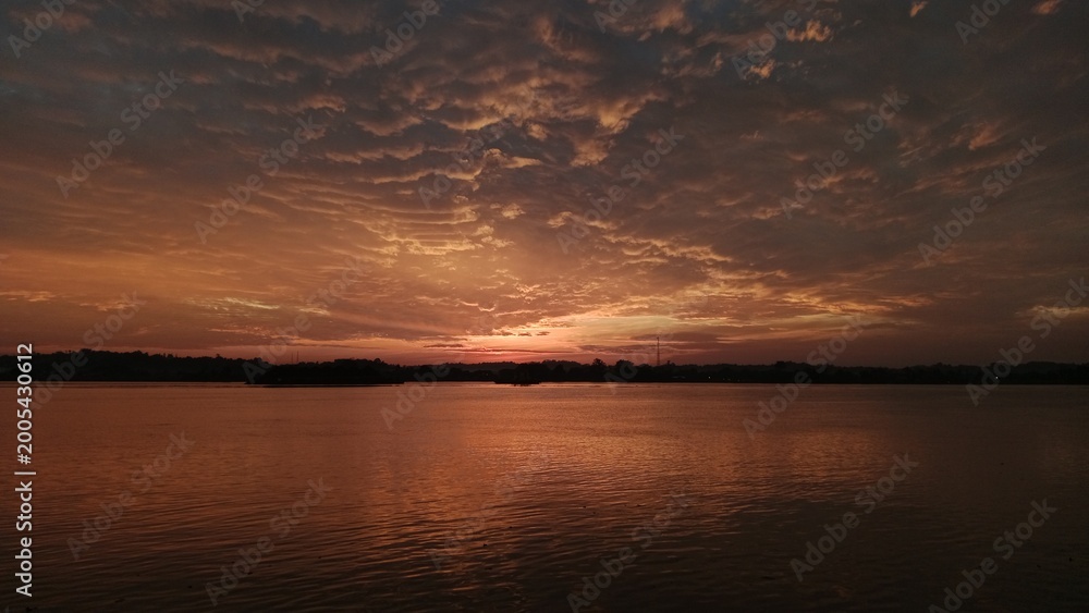 Obraz premium cloud and sunset background