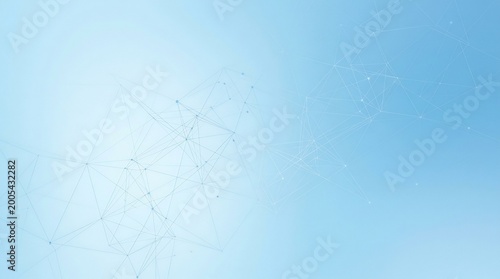 Molecular bonds and light geometric lattices expand across a clear sky-blue background to illustrate the foundational complexity of scientific research and microscopic chemical interactions in nature.