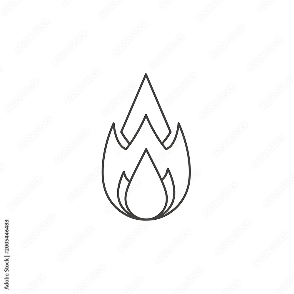 Fototapeta premium Flame icon