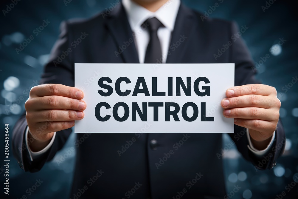 Obraz premium CEO Discussing the Importance of Scaling Control