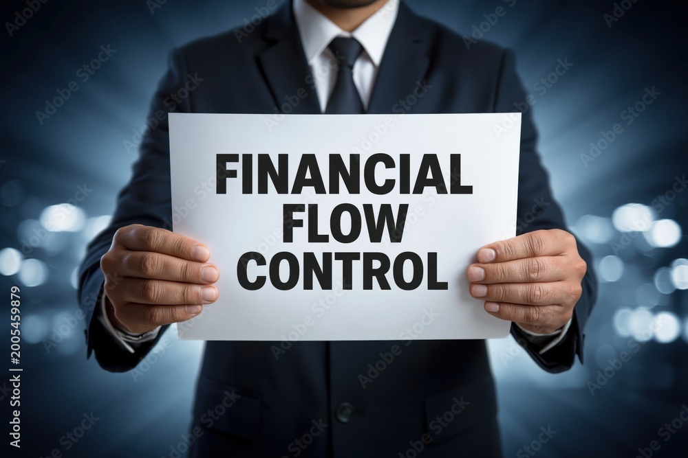 Obraz premium Businessman Explaining the Importance of Financial Flow Control