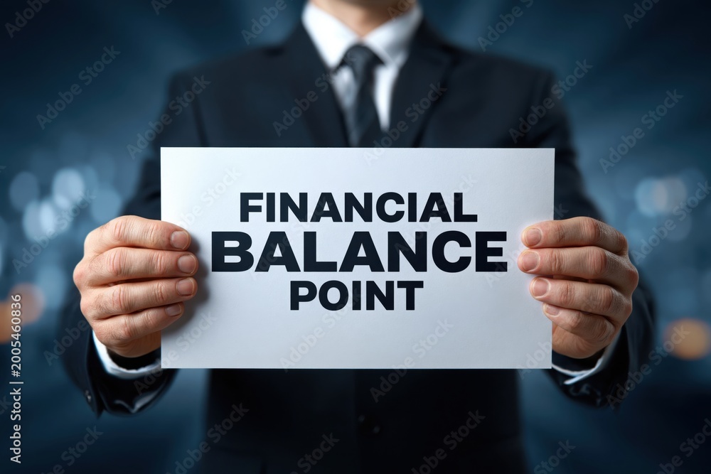 Obraz premium Expert Presenting the Concept of a Financial Balance Point