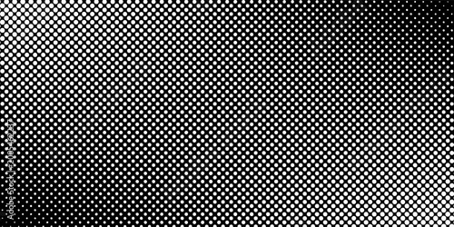 Schilderij op canvas black and white polka dots fabric texture useful as a background