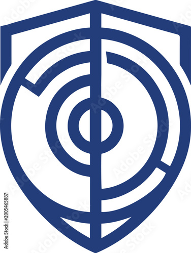 A unique logo combining coin and shield elements to represent financial protection and security. Minimalist and modern design ideal for banking, insurance, and fintech industries.