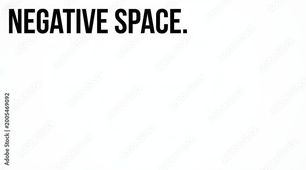Obraz premium Negative Space A Visual Concept Explored in Design and Art