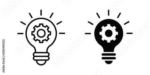 Canvas-taulu Innovation icon vector symbol design set for web