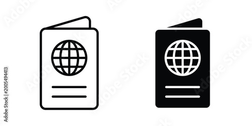 Foto Visa icon vector symbol design set for web