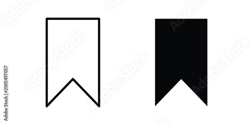 Free Download Bookmark icon black and white - GFXLoad